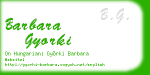 barbara gyorki business card